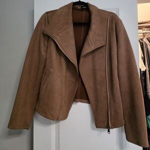 Zara Camel Leather Jacket